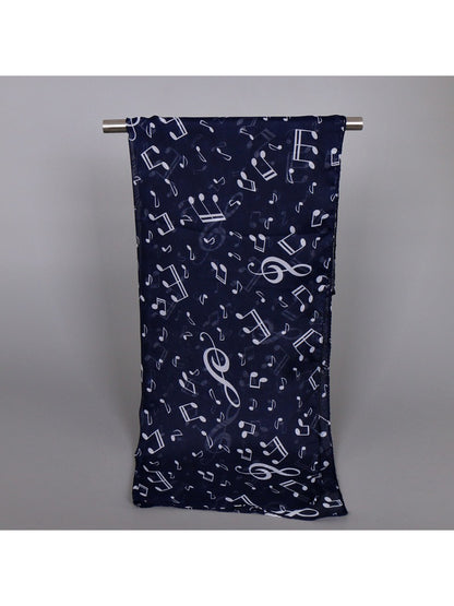 Scarvii - Spring Summer Music Note Print Scarf