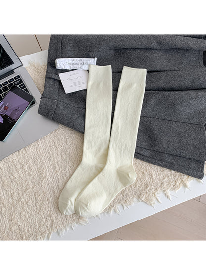 Rufia - Solid Color Knee High Socks