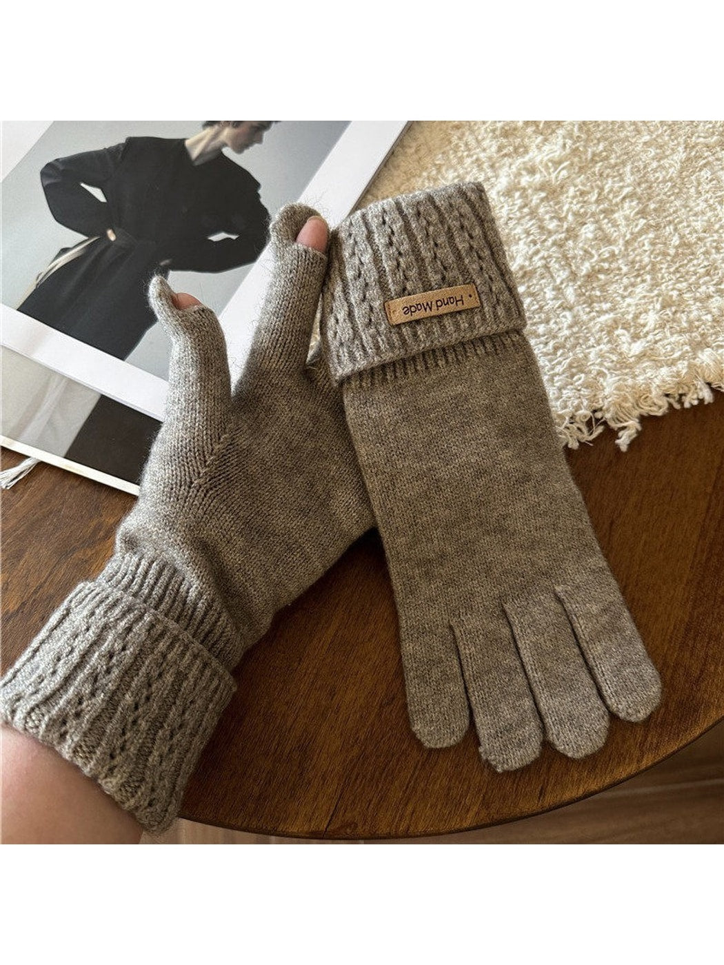 Gloving - Simple Turnback Cuff Women's Winter Gloves