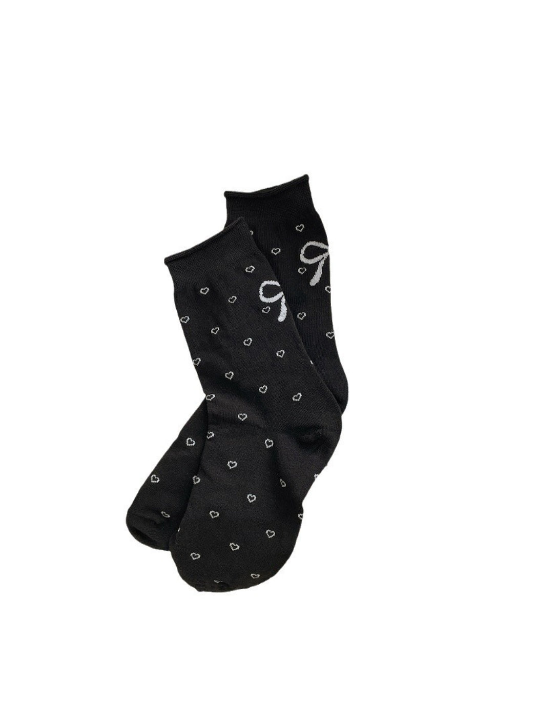 Rufia - Bow Dot Pattern Crew Socks