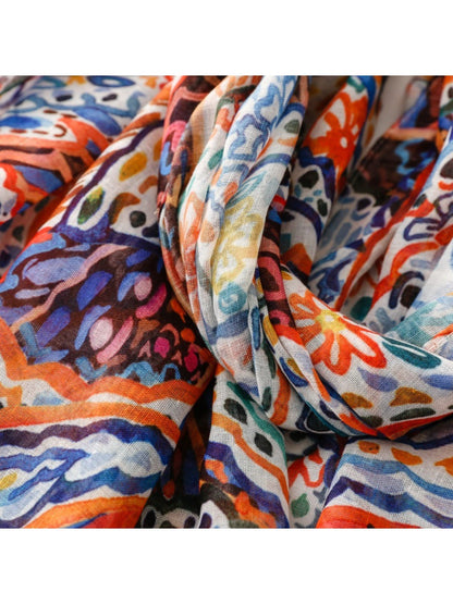Scarvii - Bohemian Paisley Travel Scarf for Women