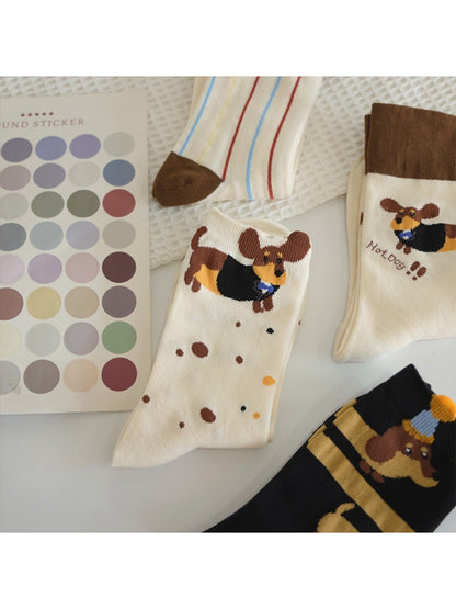 Rufia - Cute Dachshund Crew Socks product image 1