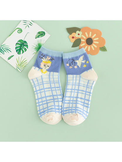 Rufia - Playful Illustrated Pattern Crew Socks product image 5