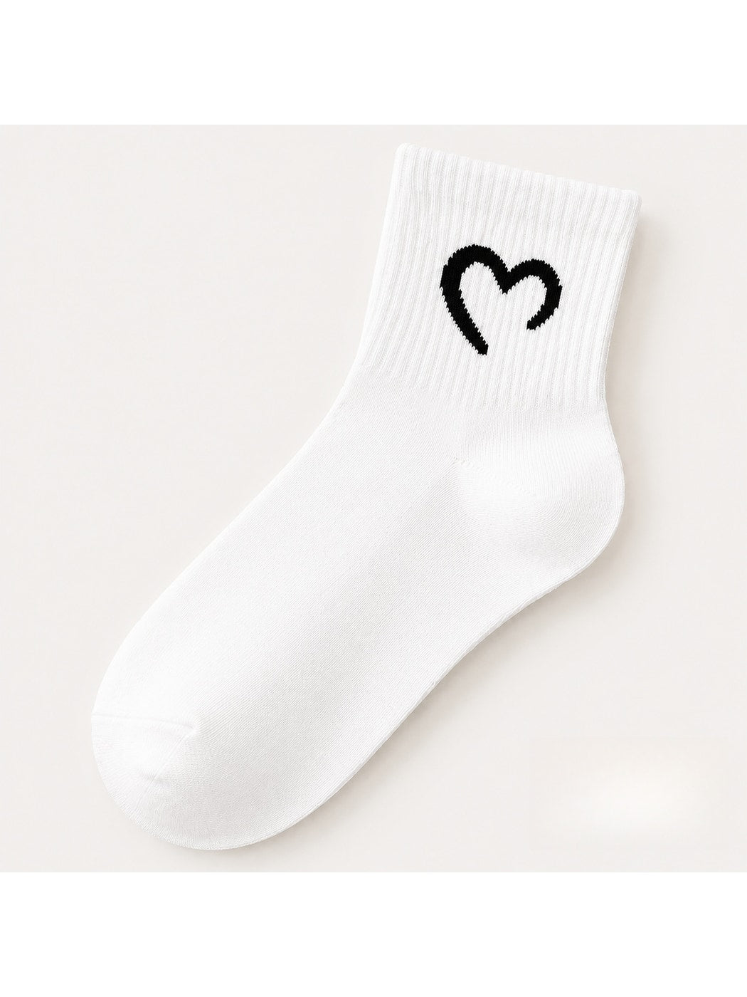 Rufia - Playful Heart Design Crew Socks