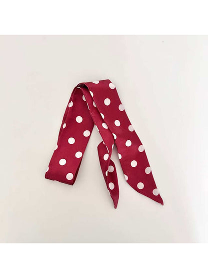 Scarvii Playful Polka Dot Skinny Scarf