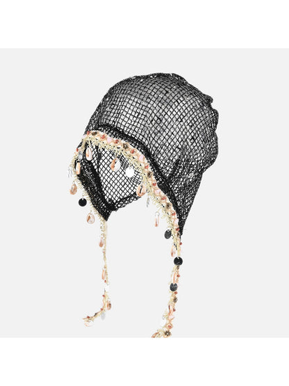 Haila - Boho Hollow Out Round Crown Slouch Hat