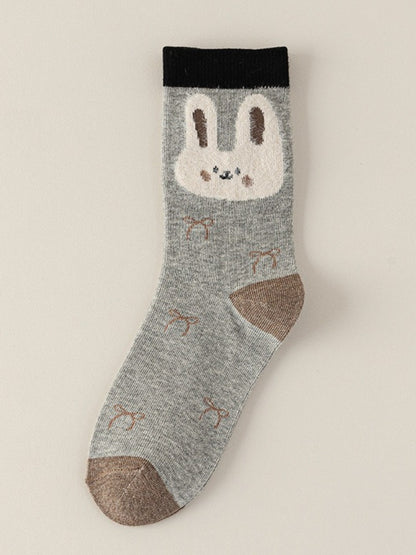 Rufia - Cute Winter Socks with Cartoon Animal Patterns