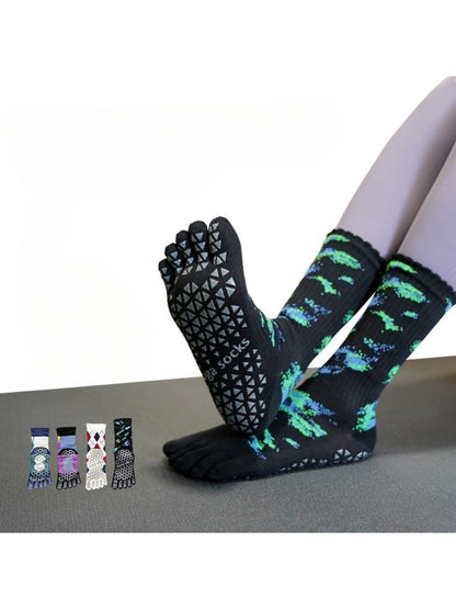 Rufia - Abstract Grip Five-Toe Training Socks