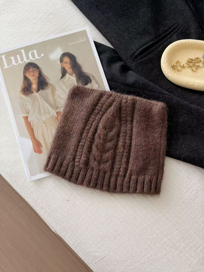 Haila - Textured Cable Knit Winter Beanie Hat