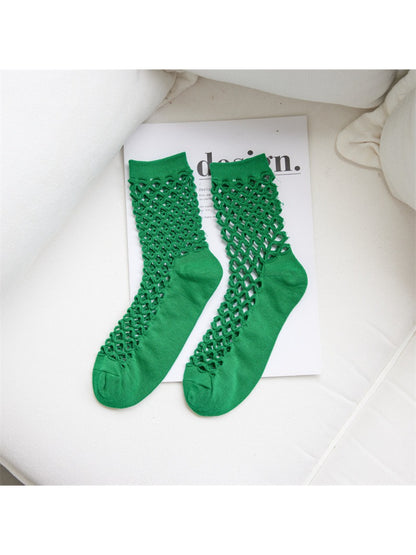 Rufia - Openwork Panel Crew Socks