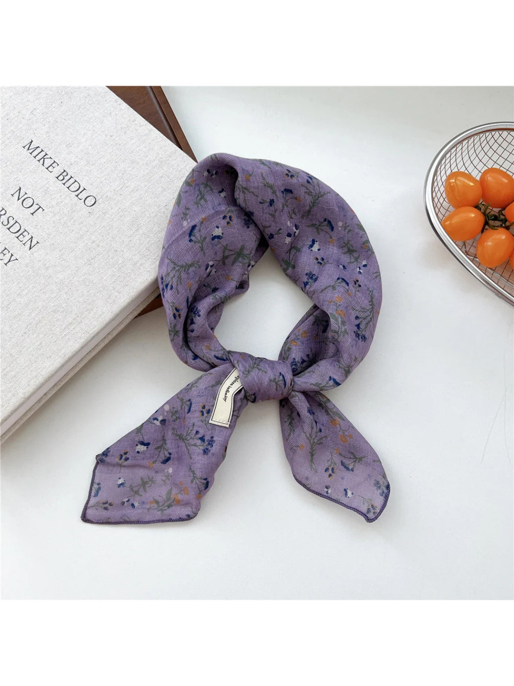 Scarvii - Vintage Print Square Scarf