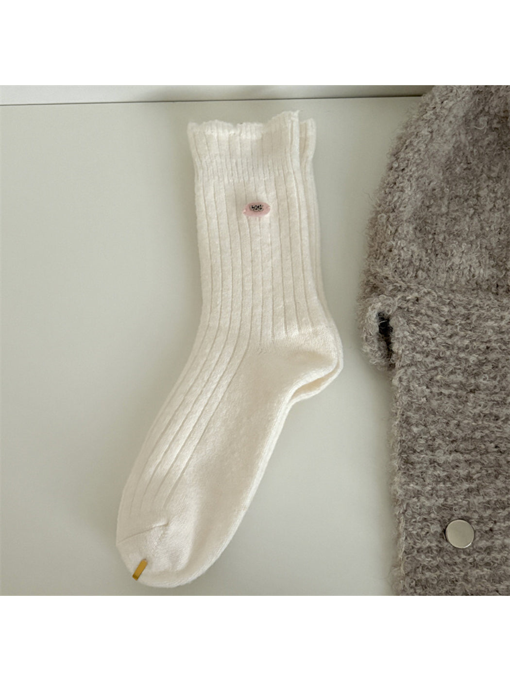 Rufia - Soft Ribbed Socks with Tiny Label