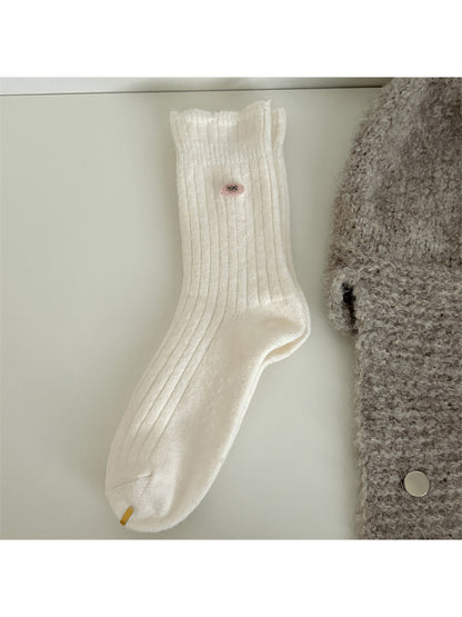 Rufia - Soft Ribbed Socks with Tiny Label