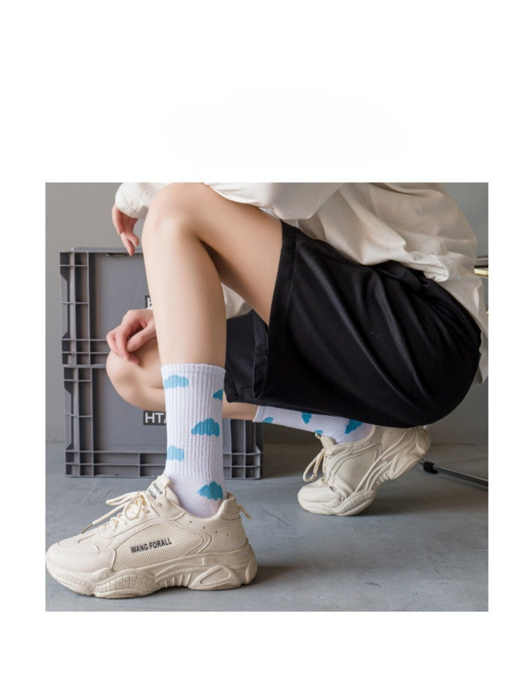 Rufia - Cloud Splash Crew Socks