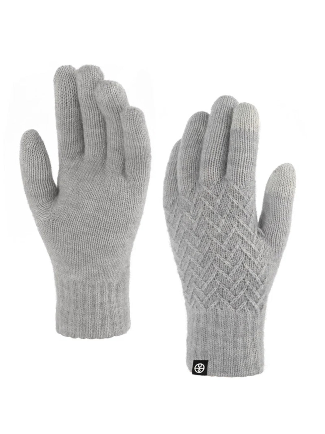 Gloving - Diamond Textured Knit Winter Gloves