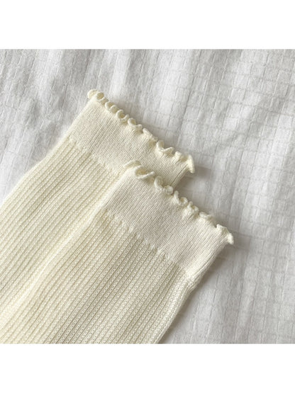 Rufia - Basic Ribbed Knee-High Socks for Women