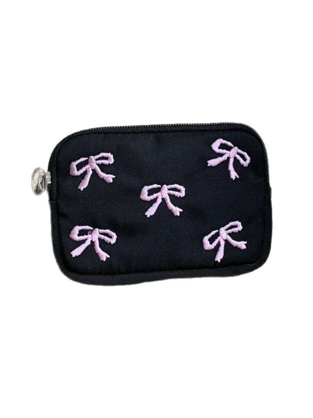 Cosbai - Coin Pouch with Bow Embroidered