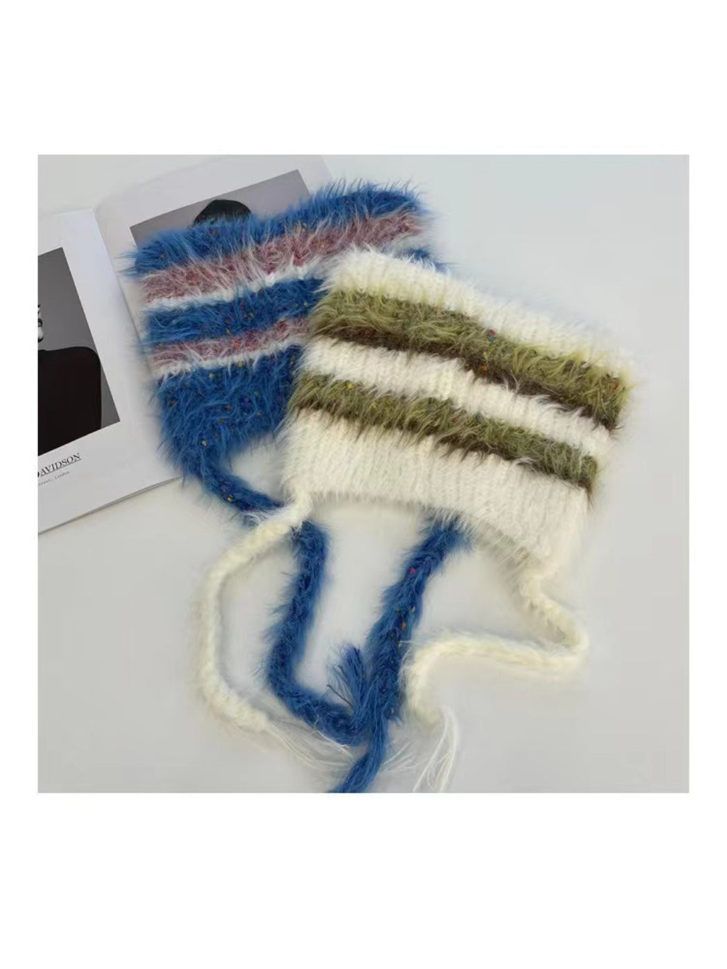 Haila - Street Stripe Faux Fur Hat