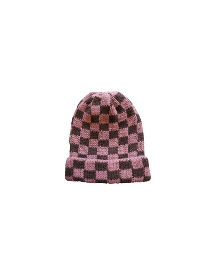 Haila - Winter Checkered Knitted Beanie