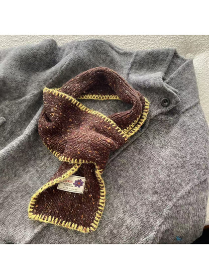 Scarvii - Flecked Blanket Stitch Knit Scarf
