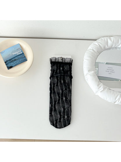 Rufia - Soft Ribbed Frill Edge Crew Socks product image 8