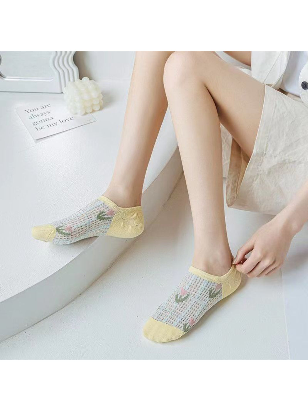 Rufia - Floral Mesh Ankle Socks product image 2