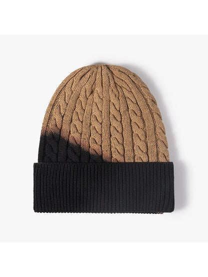 Haila - Gradient Cable Cuffed Knit Beanie