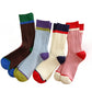 Rufia - Color-Block Textured Socks - Stylish & Soft