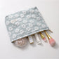 Cosbai - Floral Geometric Zipper Makeup Pouch Bag