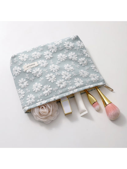 Cosbai Floral Geometric Zipper Makeup Pouch Bag product image
