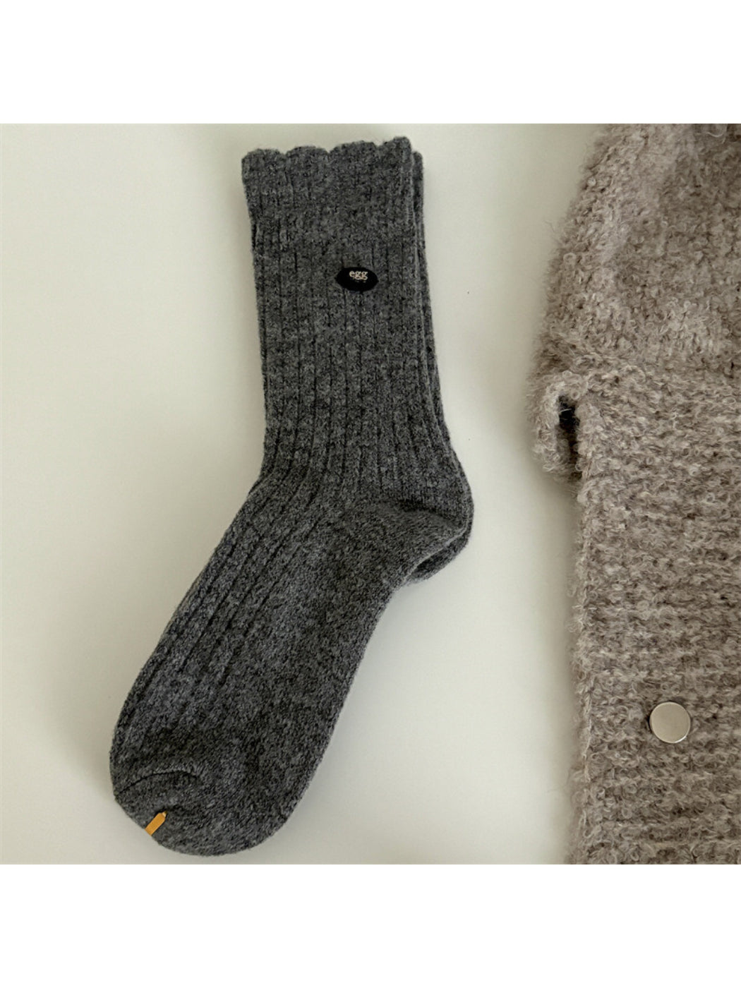 Rufia - Soft Ribbed Socks with Tiny Label