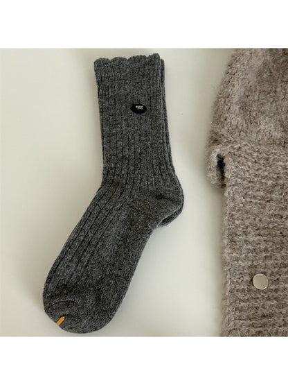 Rufia - Soft Ribbed Socks with Tiny Label