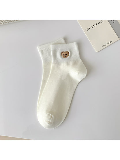 Rufia - Tiny Bear Patch Crew Socks