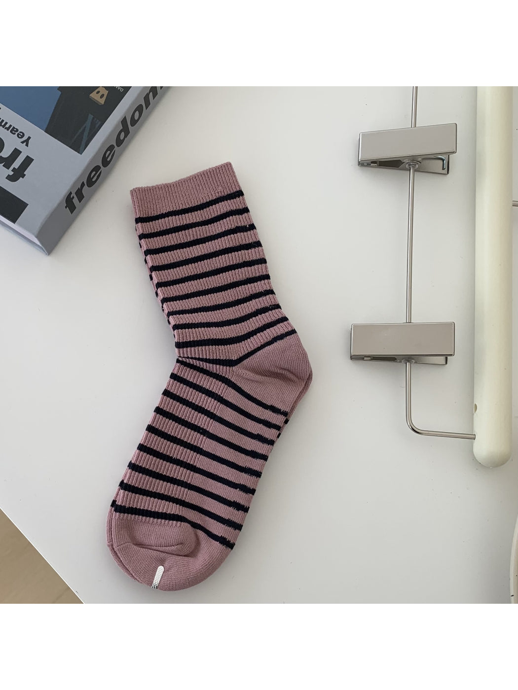 Rufia - Playful Striped Crew Socks
