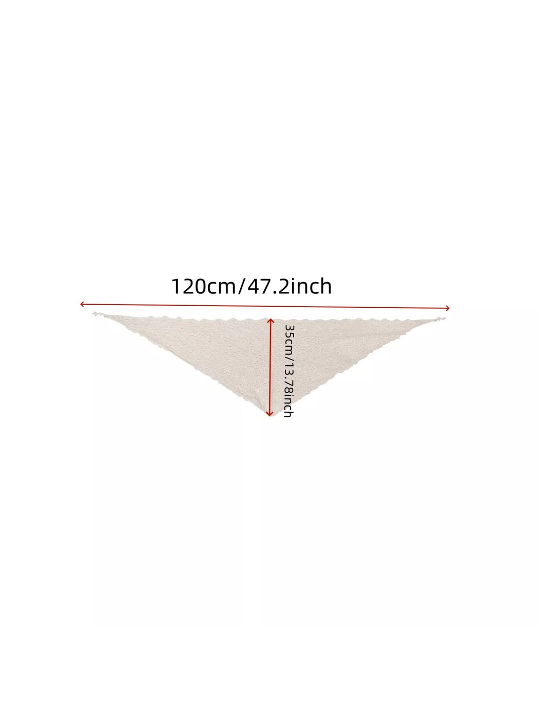 Scarvii - Vintage Floral Hollow Out Triangle Scarf