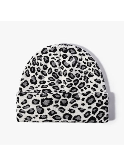Haila - Leopard Print Cuffed Beanie