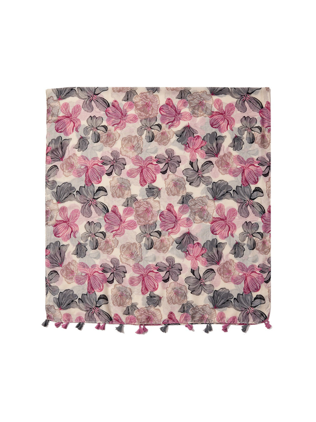 Scarvii - Floral Breeze Tassel Scarf