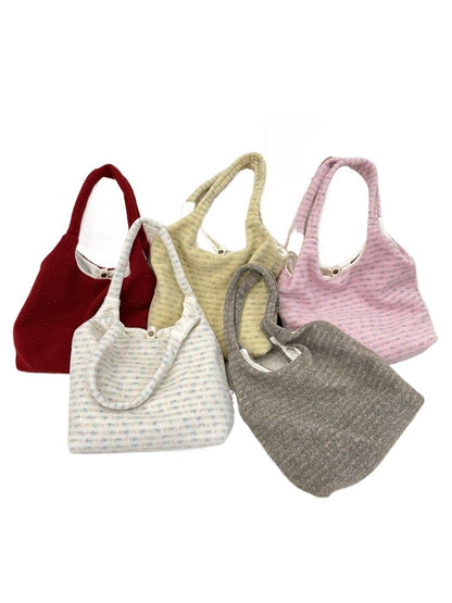 Cosbai - Striped Tote Bag for Women