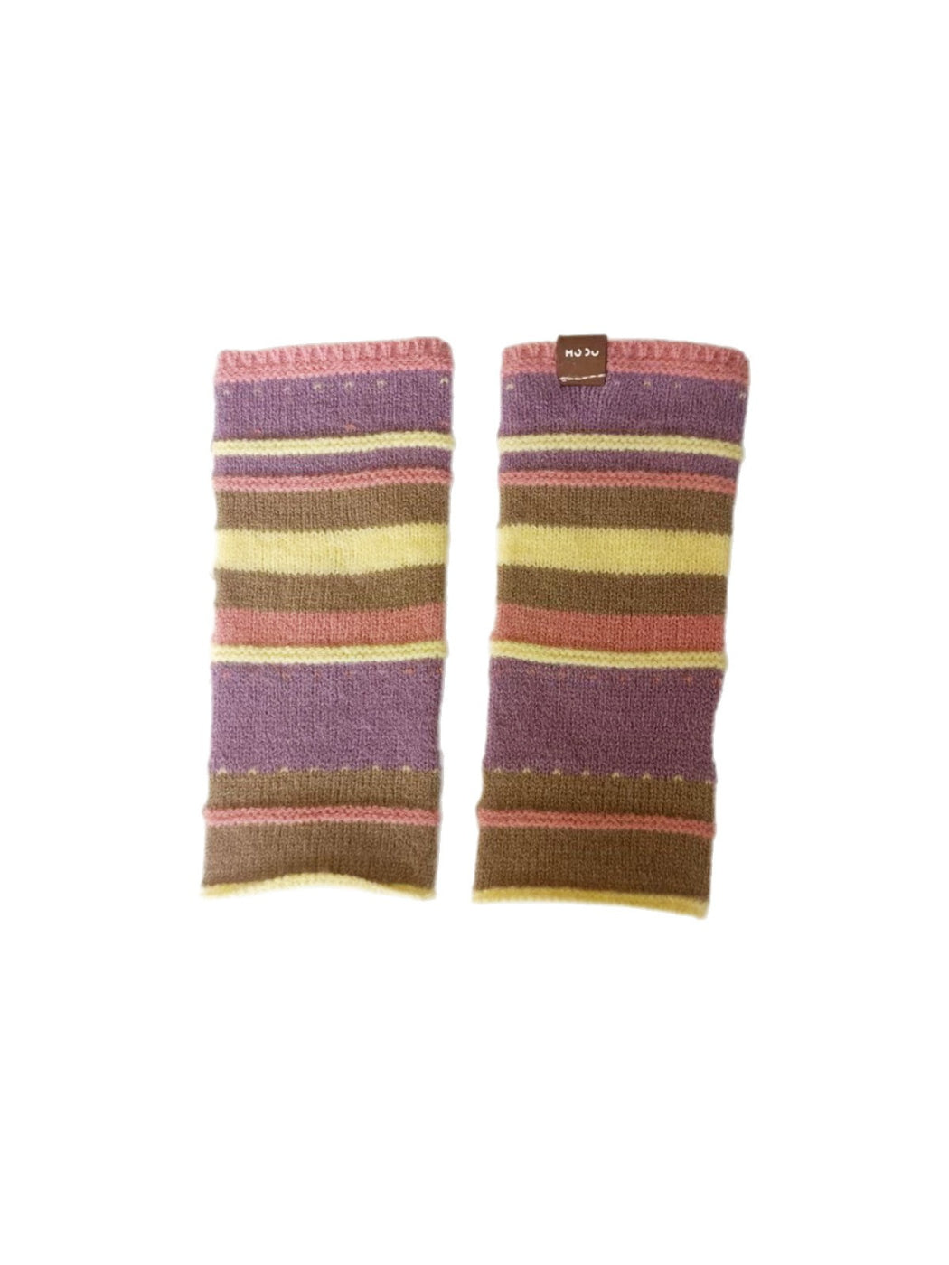Gloving - Patterned Knit Fingerless Gloves