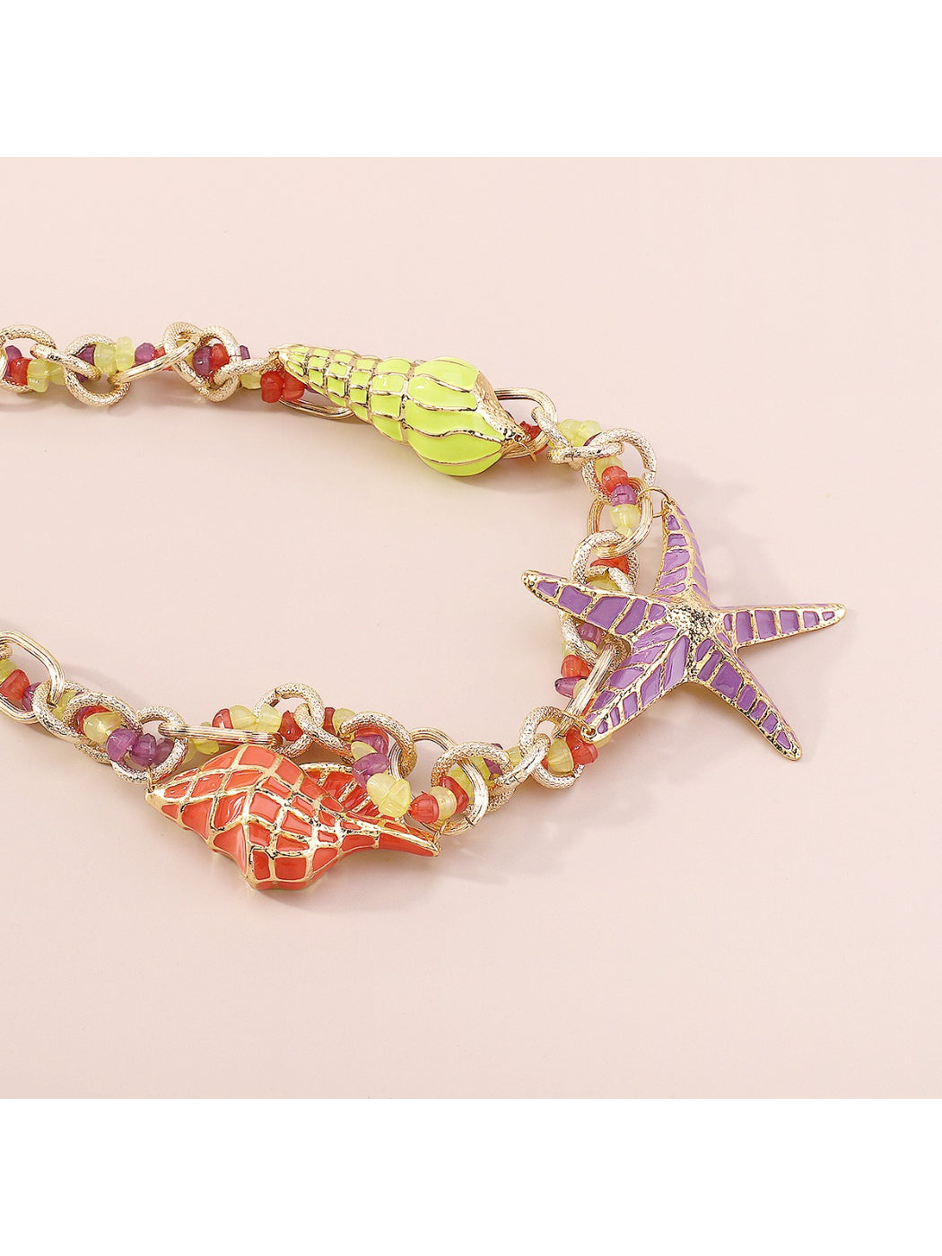 Neckit Starfish Charm Chain Necklace styled with casual outfit highlighting the charm detail