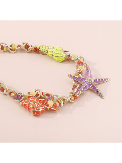 Neckit Starfish Charm Chain Necklace styled with casual outfit highlighting the charm detail
