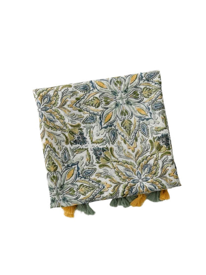 Scarvii - Botanical Paisley Tassel Wrap Scarf