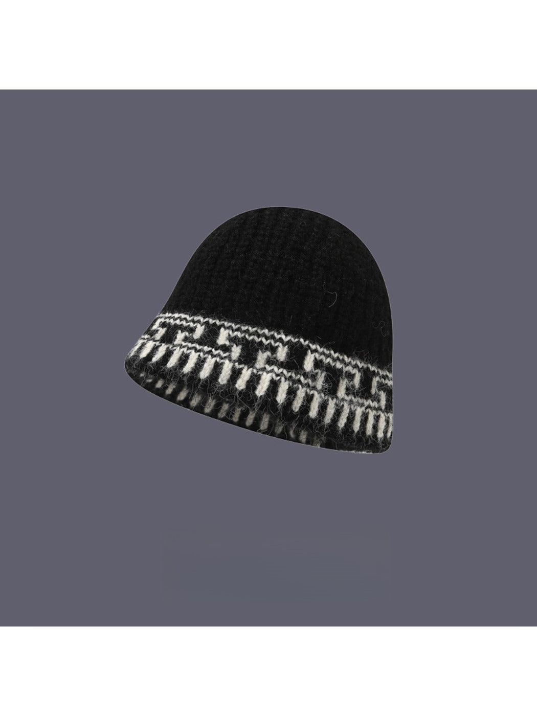 Haila – Retro Jacquard Print Bucket Hat