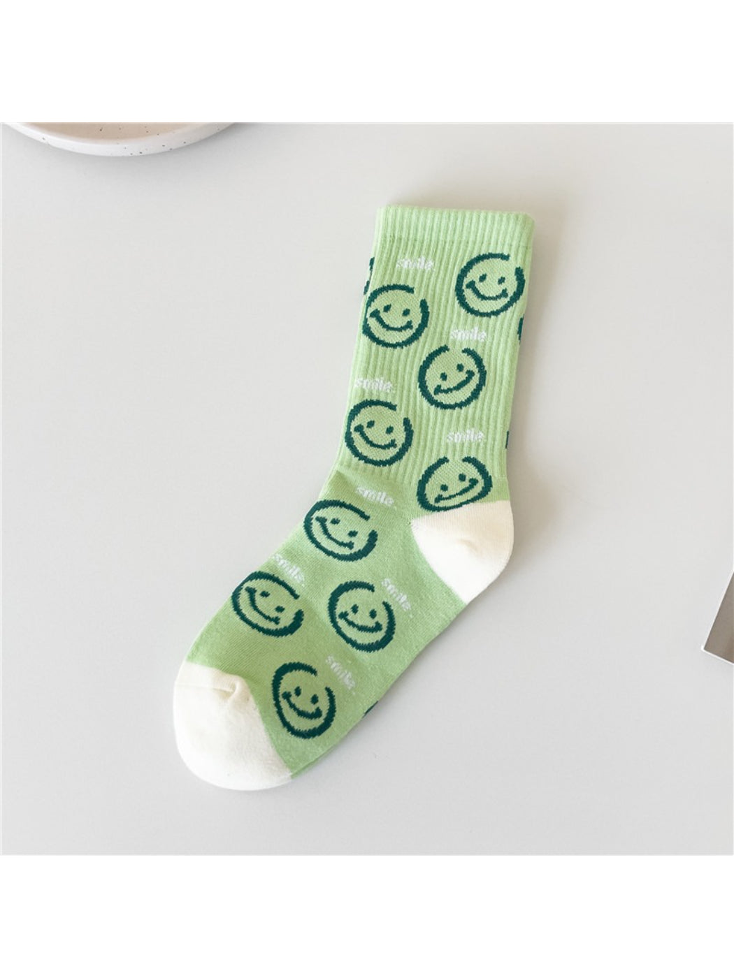 Rufia - Smiley & Heart Graphic Crew Socks
