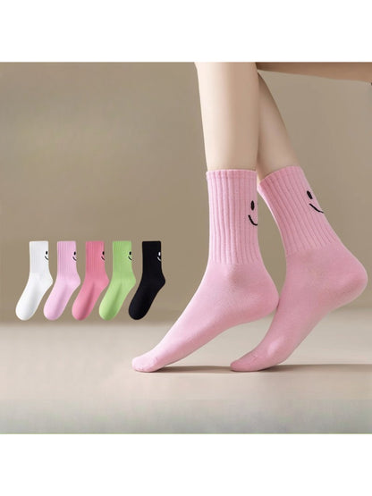 Rufia - Simple Smiley Color Crew Socks product image 1