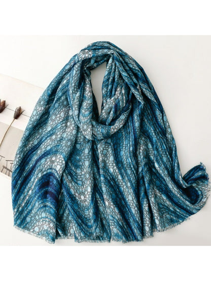 Scarvii - Bohemian Geometric Print Long Scarf