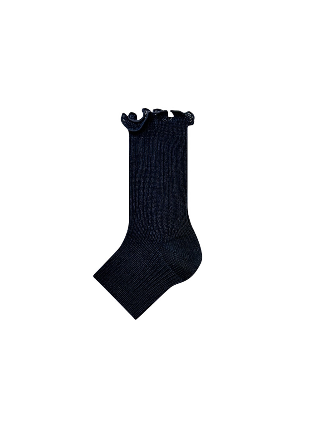 Rufia - Ruffle-Trim Open-Toe Crew Socks