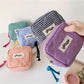 Cosbai - Square Plaid Everyday Storage Zipper Pouch Bag
