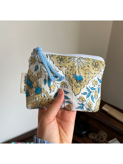 Cosbai - Printed Rectangular Zipper Coin Purse