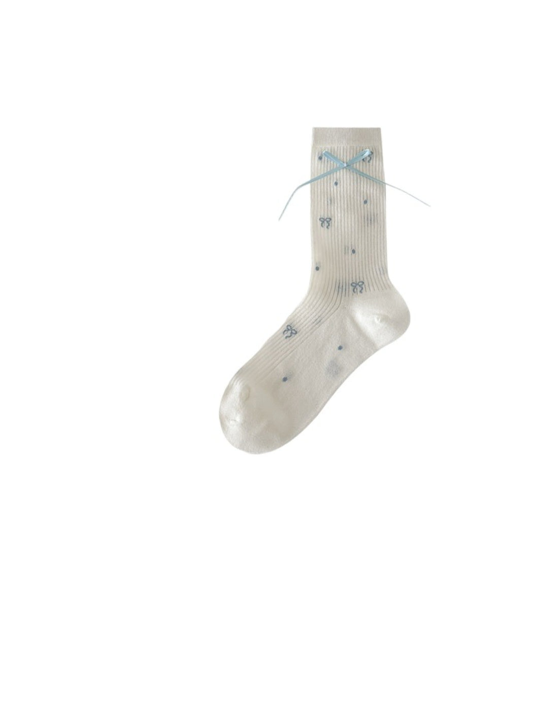 Rufia - Ribbon Detail Dotted Crew Socks product image 4